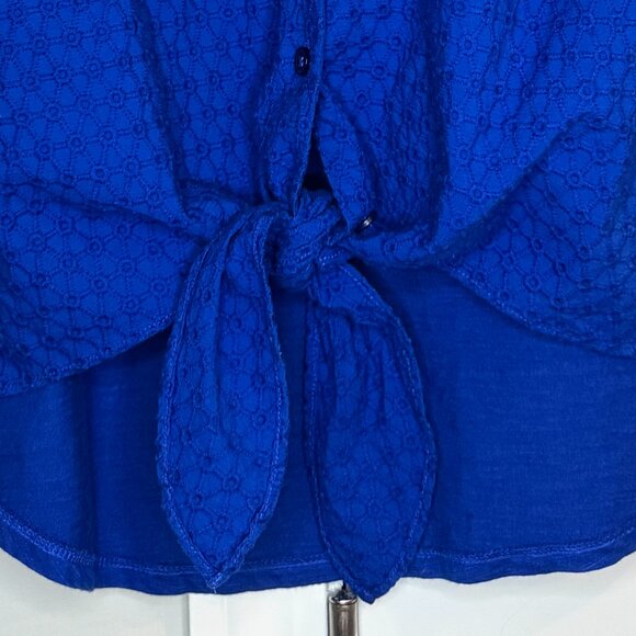 Chico’s Embroidered Tie Front Blouse NWT Size 0 / S - Picture 6 of 10